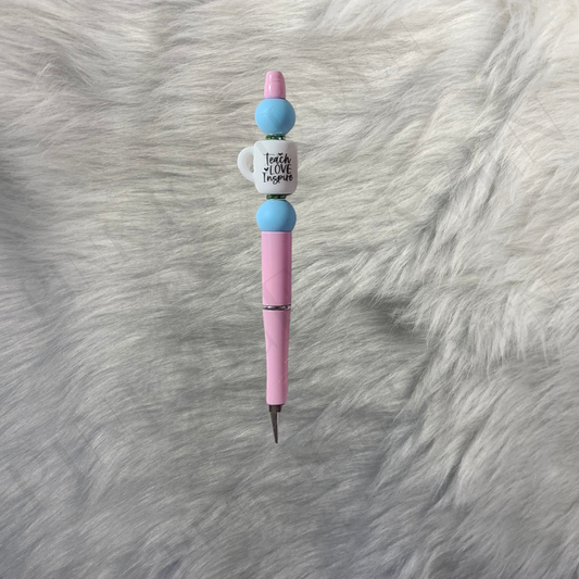 TEACH LOVE INSPIRE BEADED PEN