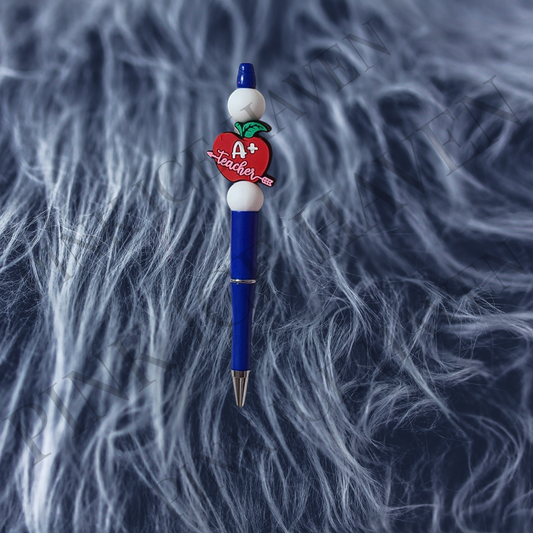 A+ TEACHER BEADED PEN