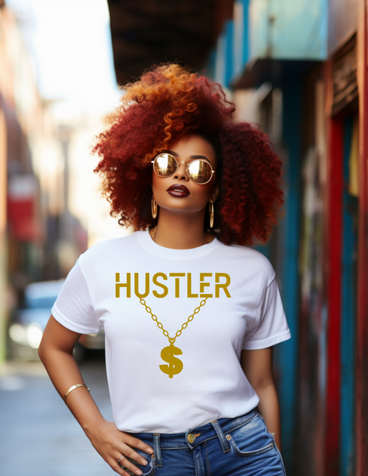HUSTLER WITH GOLD $ CHAIN